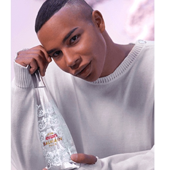 BALMAIN X EVIAN 2022 LIMITED EDITION 75CL GLASS BOTTLE unopened SET OF 2 - Picture 9 of 9